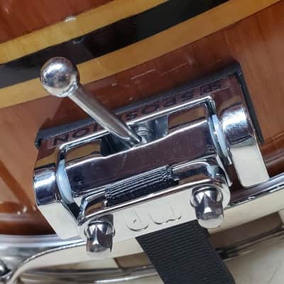 awdrums Custom Shop 6.5”x14” Finger Jointed STAVE Snare Drum 2025 - Cherry Wood with Wenge & Maple Inlays VIDEO !!! image 8