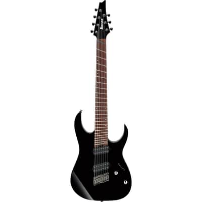 Ibanez RG Iron Label RGMS7 Multi Scale 2018 7-String Electric Guitar, Jatoba Fingerboard, Black image 6