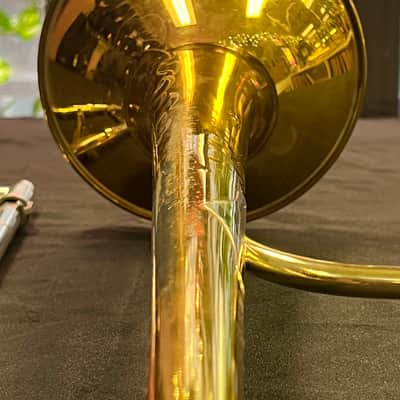 VINTAGE 1960s King 2B Liberty Straight Tenor Trombone image 9