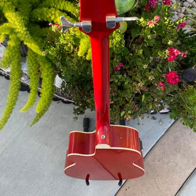 Rare Redburst Sky Electric/Acoustic Bass Guitar image 11