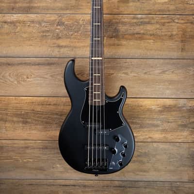 Yamaha BB735A 5-String Trans Matte Black Broadbass Guitar image 2