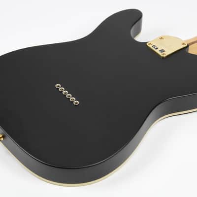 Fender LTD Deluxe Telecaster Thinline Maple Fingerboard Gold Hardware Satin Black 2018 w/Gig Bag (0140049306) image 6