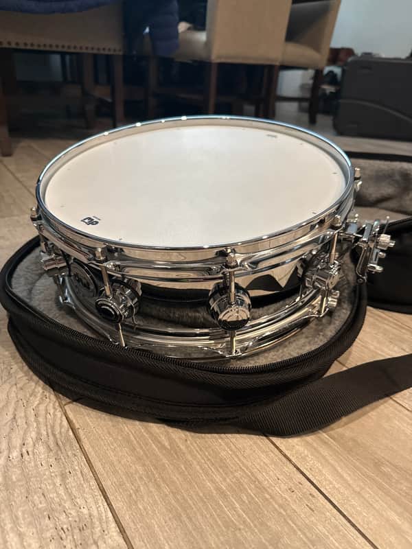 DW Collector's Series True-Sonic Brass 5x14" Snare Drum 2014 - Present - Chrome image 1