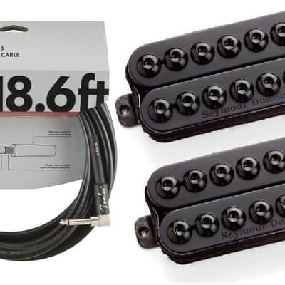 Seymour Duncan Invader 7 String SH-8 Humbucker Passive Pickup Set ( FREE FENDER 18FT CABLE ) image 1