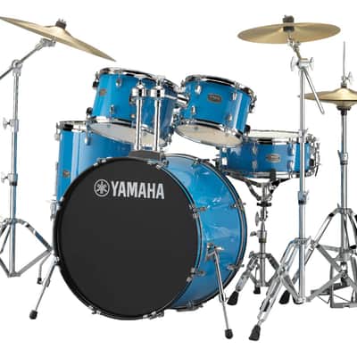 Yamaha Rydeen Rock Drum Kit, Sky Blue Includes Hardware And Paiste Cymbals image 4
