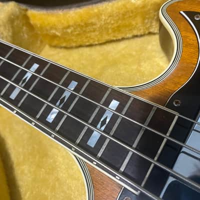 ULTRA RARE- Ibanez 2615B Artist Series Double Cutaway 4-String Bass 1970s - Natural Mahogany image 8