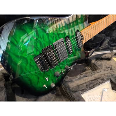 Jackson Custom Shop USA #508 Hand-Selected Bananas At Large Exclusive Special Edition PC1 Electric Guitar - Trans Green Burst image 2