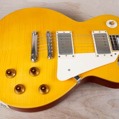 Edwards Limited Model E-LP-108LTS MIJ 2015 Lemon Drop Lacquer Flame Top Seympur Duncan PUs Japan w/ Bag image 4