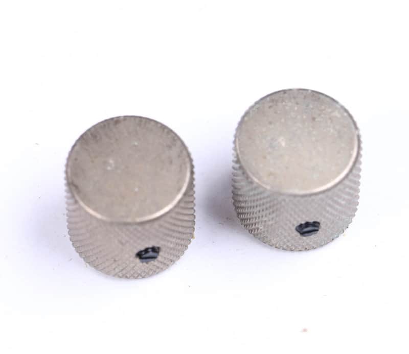 AGP ™ - Aged Telecaster ® Relic Barrel Flat Top Nickel Knobs Set Screw for 6.35mm (1/4") Solid Shaft Pots #3252630 image 1