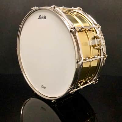 Ludwig 6.5x14 Super Brass LB403T w/ Tube Lugs / B-Stock image 6