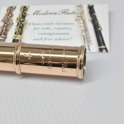 Pearl Maesta Handmade Sterling Flute w/ Gold Plating Throughout Inline w/ C# Trill Split E & B Foot from 1994 *Beautiful!* image 4