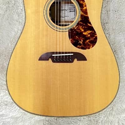 Alvarez Masterworks MD60e Herringbone Dreadnought Acoustic Electric Guitar w/Bag image 1