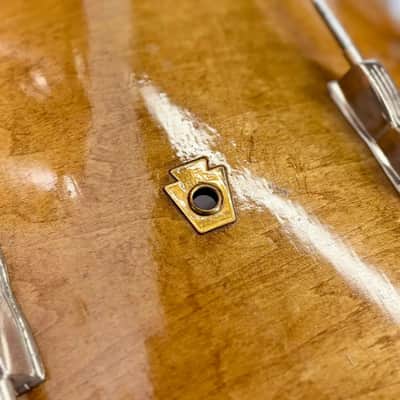 Used Vintage Ludwig/WFL 3pc Drum Set Refinished Natural - Fair image 3
