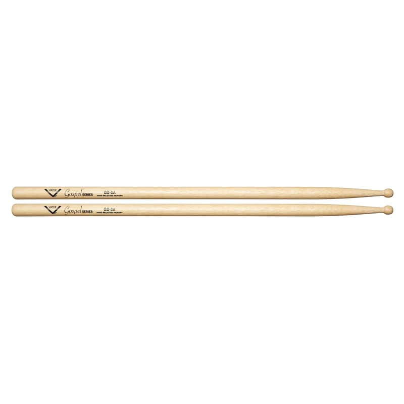 Vater VGS5AW 5A Gospel Series Hickory Wood Tip Drum Sticks (Pair) image 1
