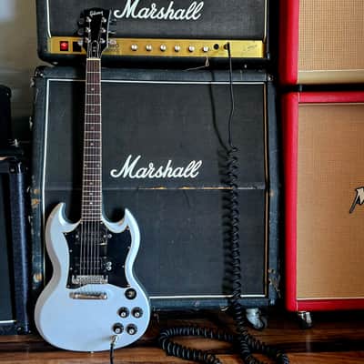 1969 Gibson SG Special - Refinished Silver - Humbuckers - w/ Chainsaw Case image 1