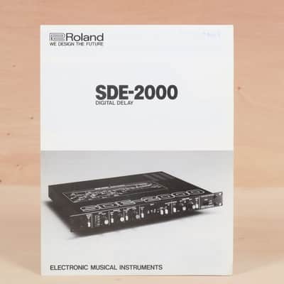 Roland SDE-2000 Digital Delay original brochure