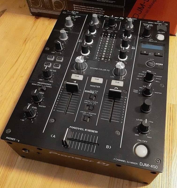 Pioneer DJM-450 2-Channel DJ Mixer 2010s - Black image 1