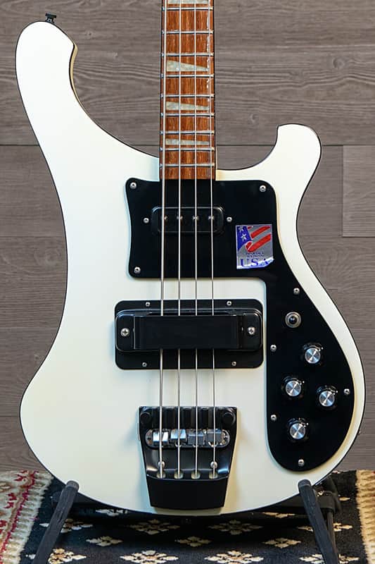 Rickenbacker 4003 4 String Bass White/Black Binding 1990 image 1