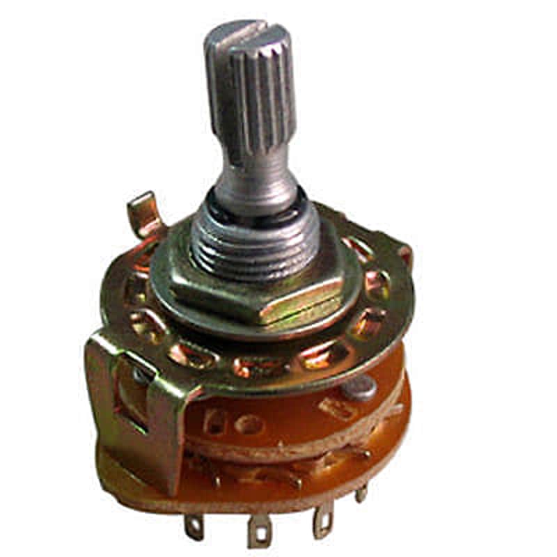 Guitar Madness 2 pole- 6 position Knurled Rotary Switch / Good for Varitone/ 3 pickup selector image 1