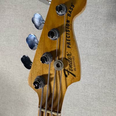 1978 Black Fender Precision Bass with Maple Fretboard image 3