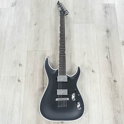 ESP LTD Deluxe MH-1000NT BB Guitar, Macassar Ebony, Fishman Fluence Modern, Black Satin Bold Binding image 3