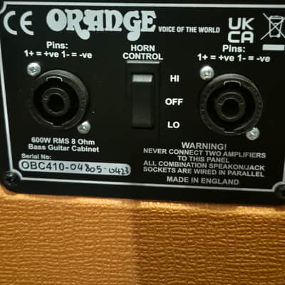 Orange OBC410 4x10 Bass Cabinet 2010s - Orange image 3