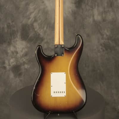 original 1957 Fender Stratocaster Sunburst w/orig. tweed case image 12