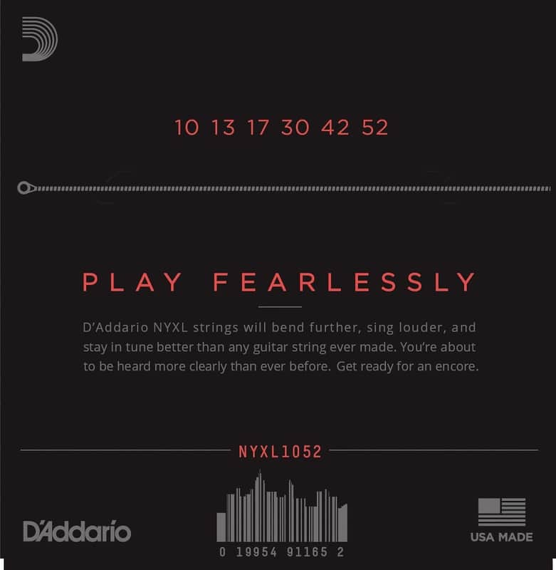 D'Addario NYXL1052 Nickel Wound Electric Guitar Strings, Light Top / Heavy Bottom Gauge image 2