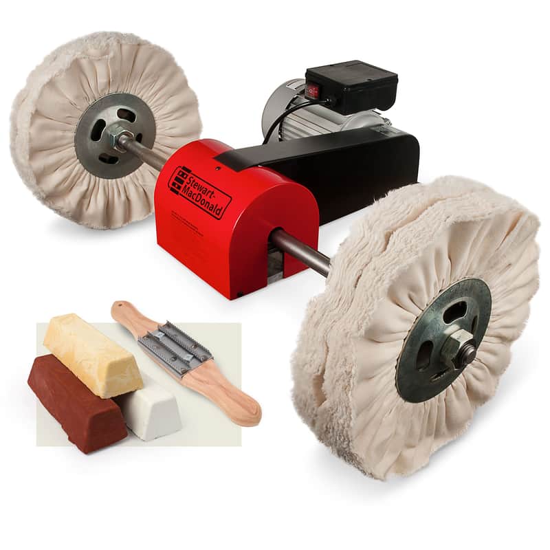 StewMac 120V Guitar Buffing & Polishing System Designed for Instrument Finishing - Complete System image 1