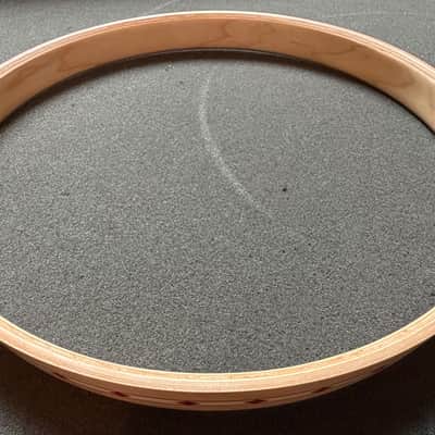 Craviotto 10" Wood Hoops with Red Inlay image 6