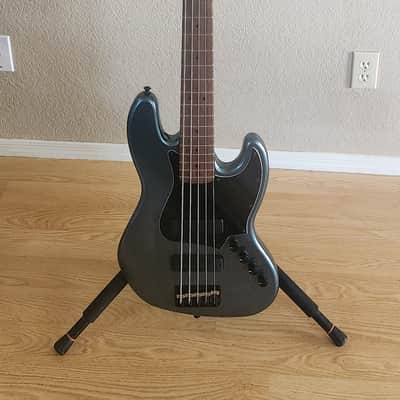 Squier contemporary Jazz bass 2000's - Metalic Grey image 1