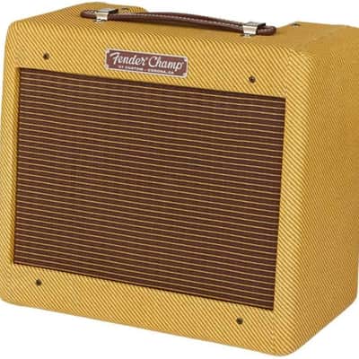 Fender '57 Custom Champ 5W 1x8 Tube Guitar Amp Lacquered Tweed image 3
