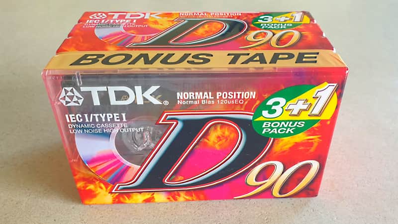 TDK D 90 Normal Position Type I Audio Cassette 4-Pack NEW OLD STOCK image 1