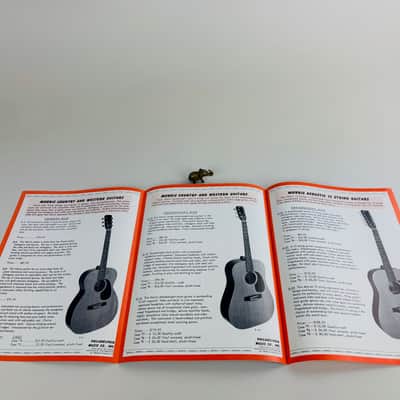 Morris “Flattop 6 & 12 String Guitars” Foldout Catalog 1970 image 4