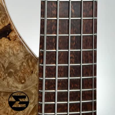 Maruszczyk Frog: Headless Custom 5-String Bass Maple Burl Top & Ramp image 4