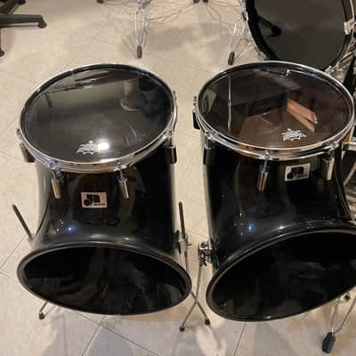 1970'S-1980'S RARE 12-PIECE NORTH DRUM SET, BLACK, EXCELLENT CONDITION!! image 15