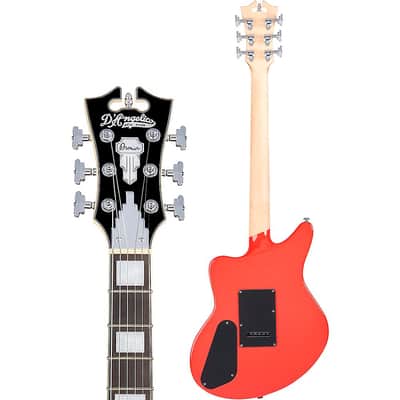 D'Angelico Premier Series Bedford SH Limited-Edition Electric Guitar with Tremolo Regular Fiesta Red image 4