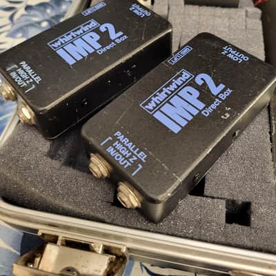 SKB BRIEFCASE,  WHIRLWIND SPLITTER/DIRECT BOX,  WHIRLWIND -2- IMP2 DI's, PROCO -1- DB1 DI,  AUDIO TECHNICA ATM29HE, AUDIO TECHNICA -3-AP701, GAFF TAPE, CIRCUIT TESTER Late 1990's image 3