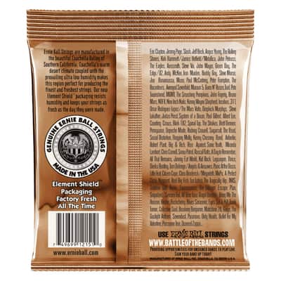 Ernie Ball #2151 Earthwood Phosphor Bronze Rock & Blues Strings, 10-52 w/plain G image 2
