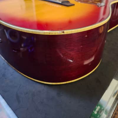 Vintage Aria 9460 Hummingbird Acoustic Guitar with Hard Case image 16