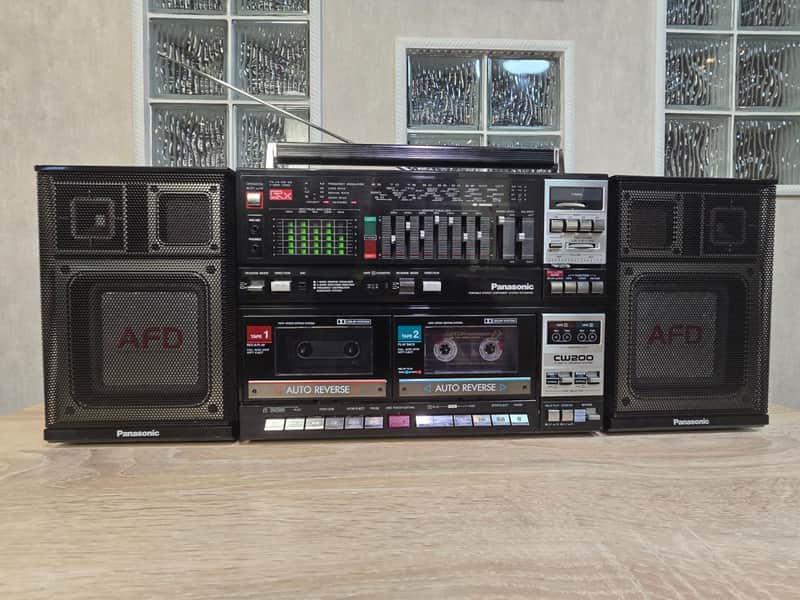 100% Serviced Panasonic RX-CW200L Rare Vintage Cassette Deck Boombox Japan Warranty image 1