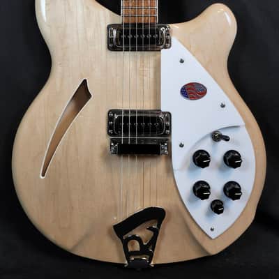 Rickenbacker 360 Maple Glo Semi-Hollow Guitar, 21 Fret, Gotoh Tuners, Rosewood FB, Stereo, HSC image 4