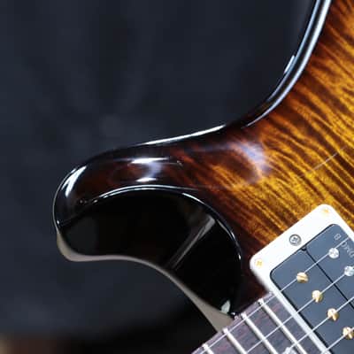 PRS Custom 24 10-Top DMO Pickups Black Gold Wraparound Burst Electric Guitar w/Case image 13