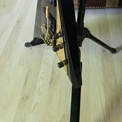 Jackson RR1 Custom Randy Rhoads 1984 San Dimas Custom Shop Offset Flying V Black PRE-Fender era image 10