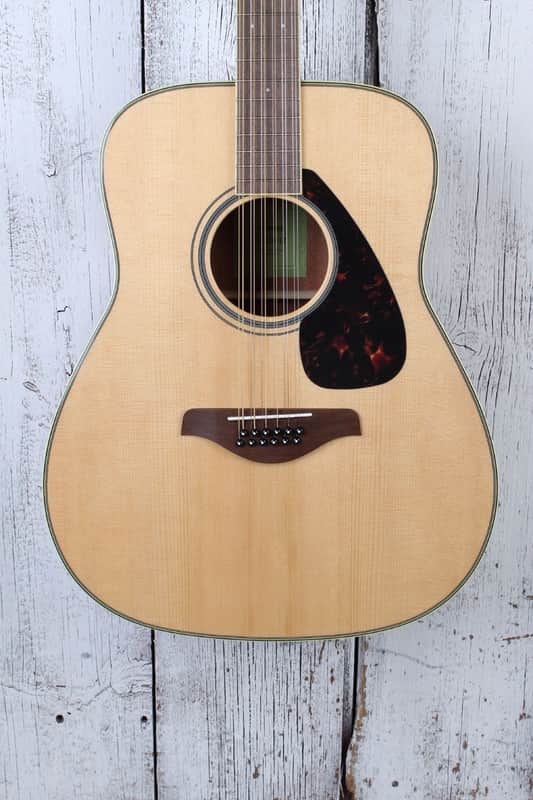 Yamaha FG820-12 Dreadnought 12 String Acoustic Guitar Solid Spruce Top Natural image 1