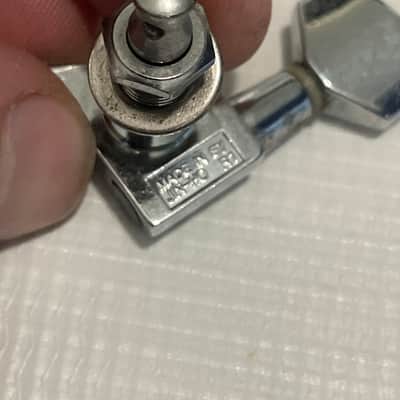 2000's Jackson DK2 Dinky Guitar Chrome Jin Ho Korea Tuners Tuning Pegs 6 In Line (Incomplete Set) image 9