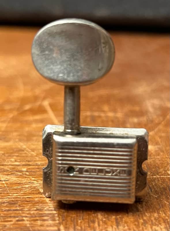 1950’s Kluson Deluxe Single Line Tuner, Nickel, For Fender Strat or Tele image 1