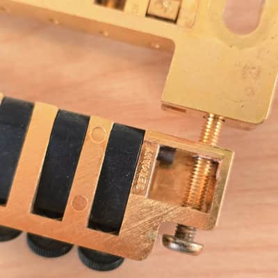 RARE Schaller 456 Gibson LP SG Fine Tuning Bridge Tailpiece Gold Iommi Old Boy image 9