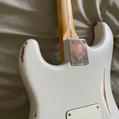 Fender Stratocaster  2021 Heavy Aged White image 13