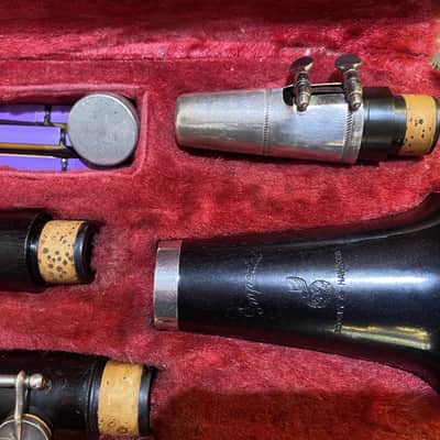 Boosey and Hawkes Imperial 926 Clarinet Bb and A Pair c1944 - Ebony image 11